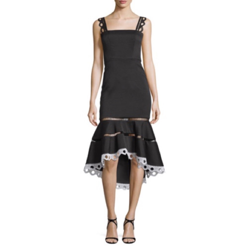 ALEXIS Marcelina Lace-Trim Mermaid Dress
